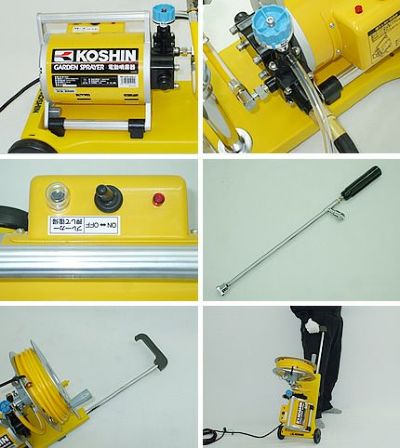 工進 モーターセット動噴 MS-252R【軽量6mmホース20m付き】（噴霧器