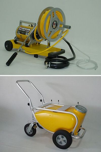 工進 モーターセット動噴 MS-252R+TK-50N【軽量6mmホース20m・50L