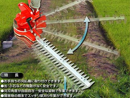 ニシガキ】L型バリカン400 N-831【400mm】【両刃タイプ】【草刈機 