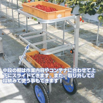 花台 楽天市場】【個人宅配送OK】【最短当日発送】 ハラックス 収穫台車