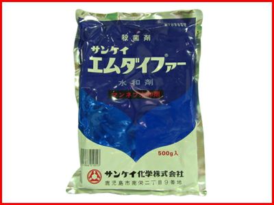 【農薬】 エムダイファー水和剤 500g 【園芸用 殺菌剤】 マンネブ水和剤 みかん かんきつ 黒点病 バラ 灰色かび病 ベト病