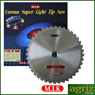 【M.I.K】 UK型 【255mm】 【40枚刃】 1枚入 【草刈機 刈払機用】 【チップソー】 【コロナ】【M.I.K】