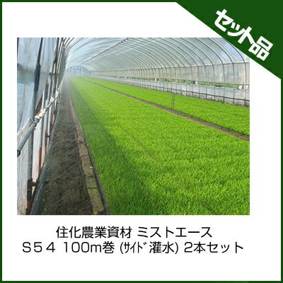 住化農業資材 ミストエース S54 100m巻 (サイド灌水) 2本セット 潅水チューブ 灌水チューブ