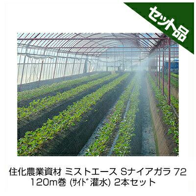 住化農業資材 ミストエース Sナイアガラ72 120m巻 (サイド灌水) 2本(WB8220)