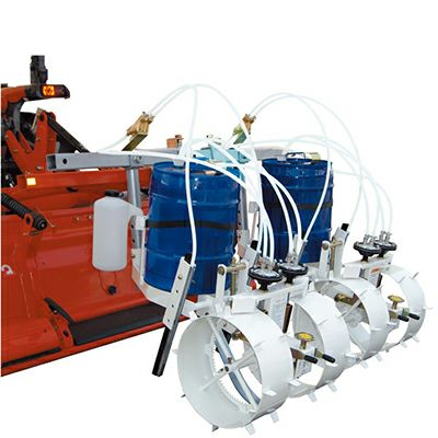 YAZAKIトラクター用六連土壌消毒機