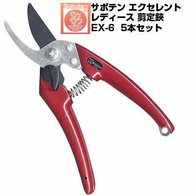 サボテン ｴｸｾﾚﾝﾄレディース剪定鋏 NO.EX-6(5本セット)