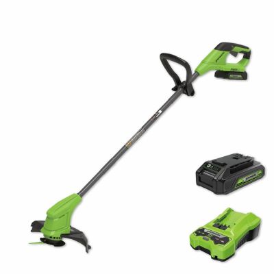 グリーンワークス】 ST24BA2 充電式刈払機 草刈機 【ループハンドル